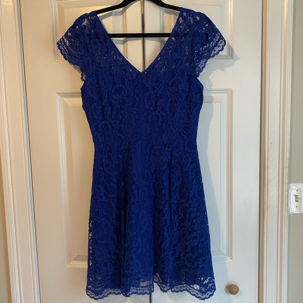 BB Dakota Fit & Flare Lace Dress